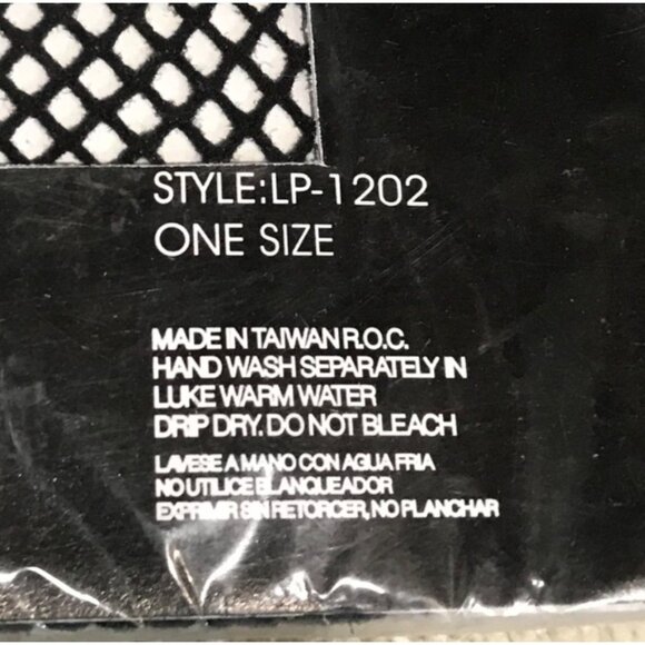 Stretchy Fishnet Pantyhose One Size Fits 5'5"-5'10" 90-165 Lbs Nylon - Picture 4 of 5